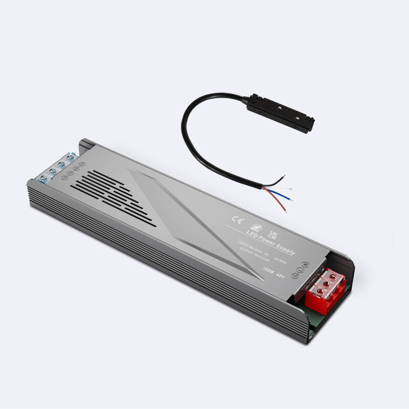 Immagine di Kit Alimentazione 48V DC Esterna + Connettore per Binario Magnetico 20mm