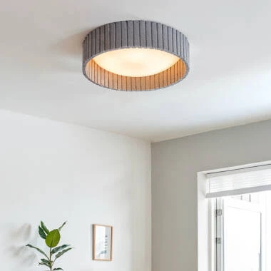 Plafoniera LED 18W Circolare Feltro Ø400 mm CCT Selezionabile Kaptyn