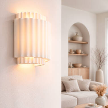 Colum Plaster Double Sided Wall Lamp