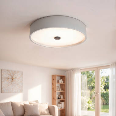 Image de Plafonnier LED Rond Métal 24W CCT Sélectionnable Eyelight Ø350 mm
