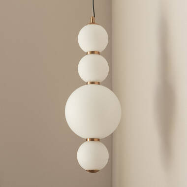 Lampada a Sospensione LED 10W Metallo e Vetro Slim Atira