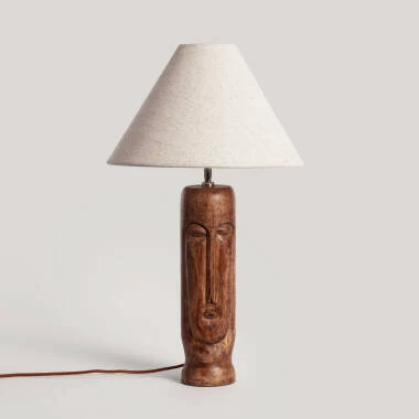 Lampe à Poser Bois Totem ILUZZIA