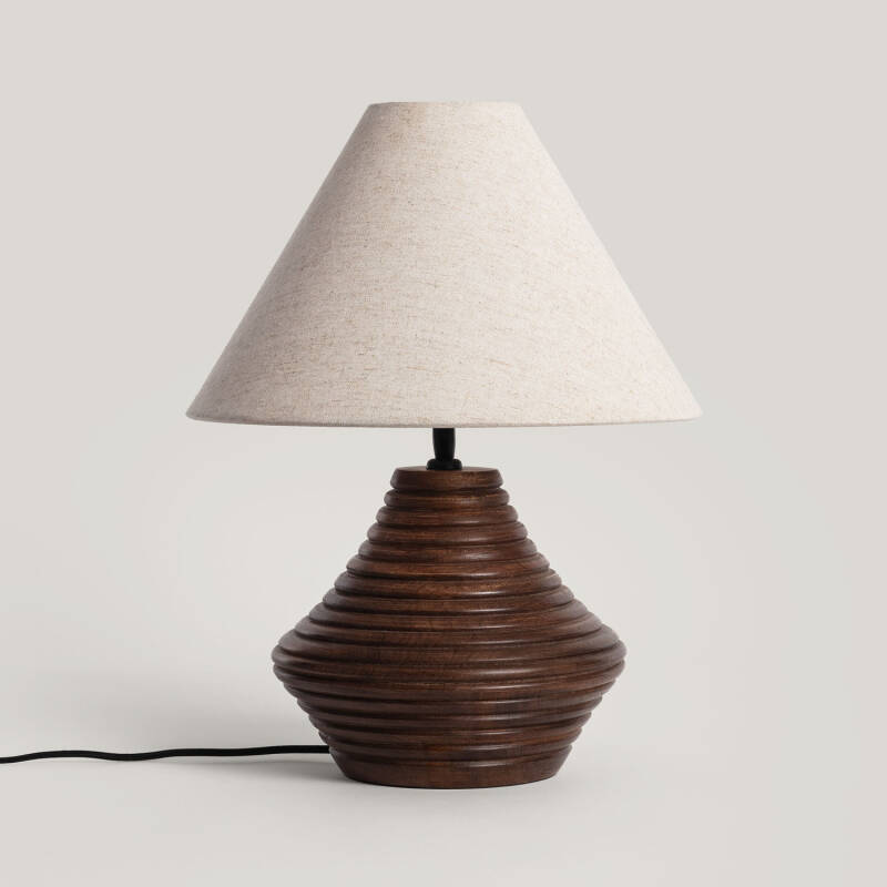 Obrázek Stolní Lampa ze Dřeva Akriti ILUZZIA