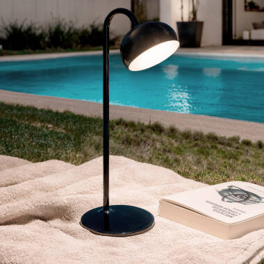 Bild von LED- Tischlampe aus Metall 3W mit wiederaufladbarem USB-Akku Tunja