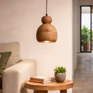 Lampada a Sospensione Legno Dallas II