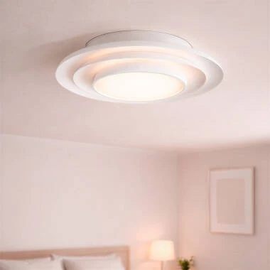 Plafonnier LED 26W Métal Rond Ø400 mm CCT Sélectionnable Telmor