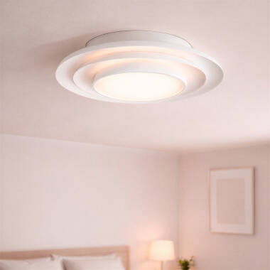 Přisazené Stropní LED Svítidlo 26W z kovu Kruhové Ø400 mm CCT Volitelná Handen Telmor
