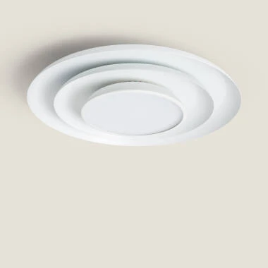 Ledkia Plafoniera LED 15W Circolare Metallo CCT Selezionabile Nero Design Selezionabile  Caldo Naturale Freddo 83387522