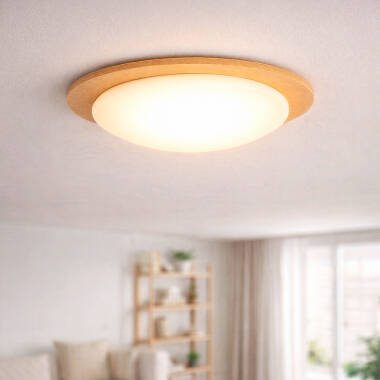 Image de Plafonnier LED 18W Rond Feutre Ø460 mm CCT Sélectionnable Lezhan