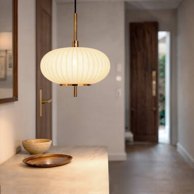 Beca Oblade Metal & Glass Pendant Lamp