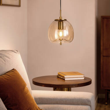 Obrázek Závěsné Svítidlo z Kovu a Skla Adina