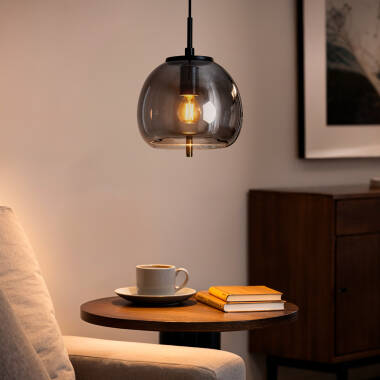 Immagine di Lampada a Sospensione Metallo e Vetro Adina