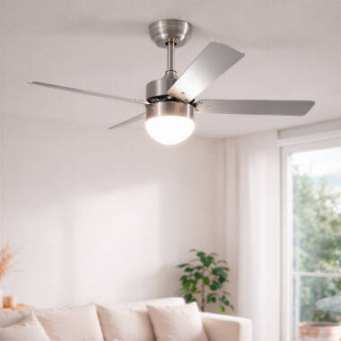 Tichý Stropní Ventilátor Cygnus 107cm DC Motor WiFi v Niklové