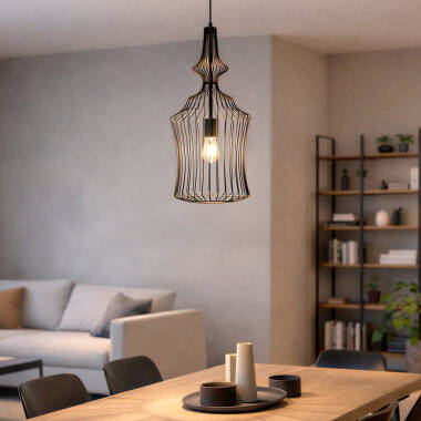 Lampa Wisząca z Metalu Elina