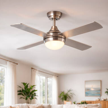 Navy Nickel Ceiling Fan 110cm