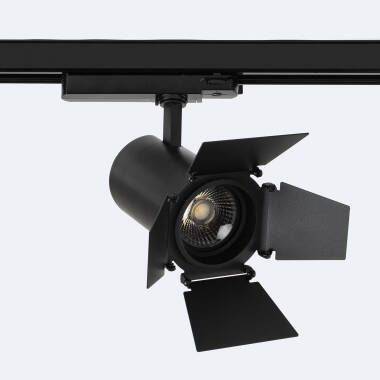 Lištový LED Reflektor Třífázový 40W Fasano Cinema Stmívatelný Flicker-Free Černý
