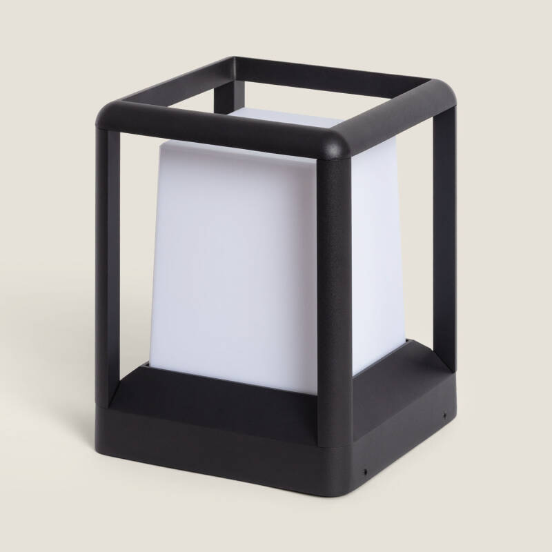 Image de Balise Extérieure E27 Muret Aluminium 21 cm INDO