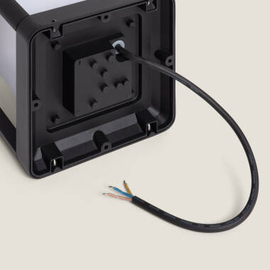 Image de Balise Extérieure E27 Muret Aluminium 21 cm INDO