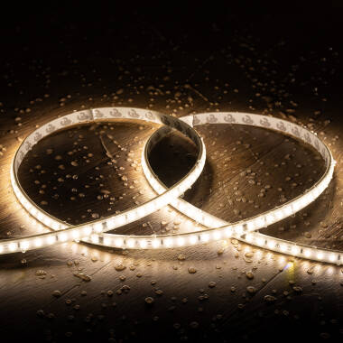 20m 220V LED Strip Autorectified SMD Dimmable 120LED/m 8.5W/m 750lm/m 10mm Wide Cut at Every 10cm IP65