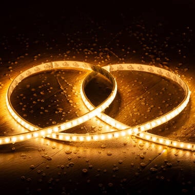 20m 220V LED Strip Autorectified SMD Dimmable 120LED/m 8.5W/m 750lm/m 10mm Wide Cut at Every 10cm IP65