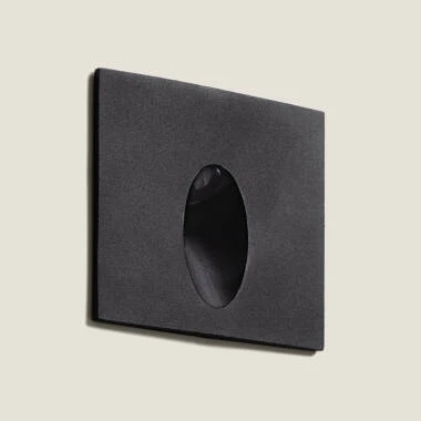 Adam 3W Square Aluminium Outdoor Recessed LED Wall Light