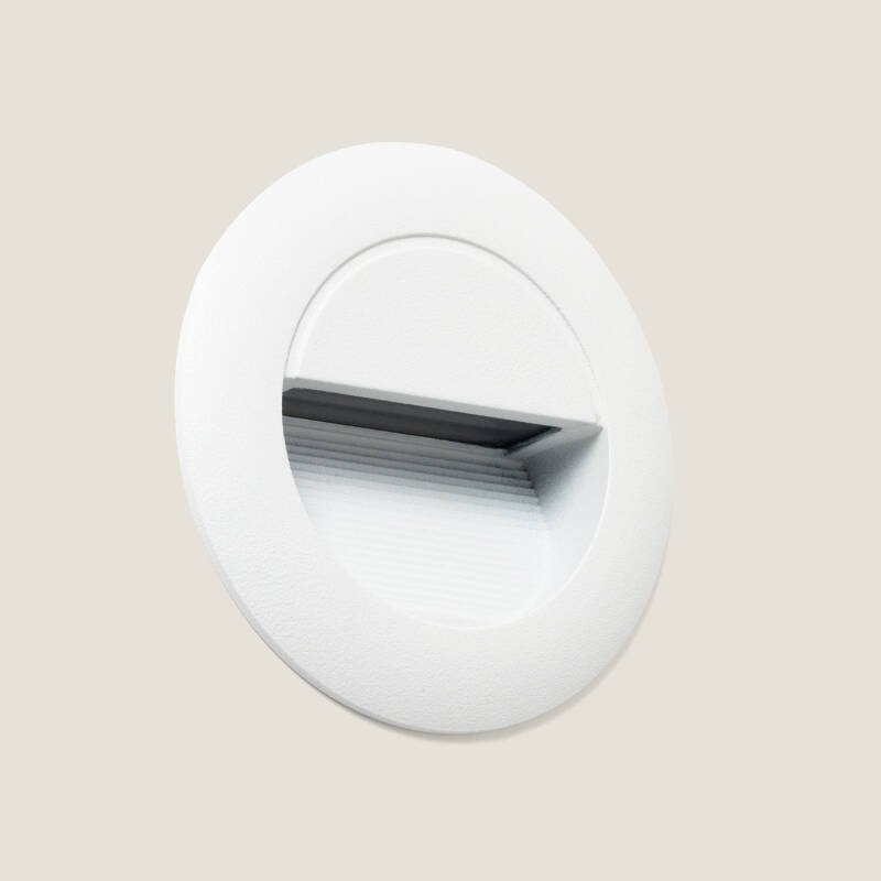 Image de Balise Extérieure LED 3W Encastrable Murale Ronde Esla