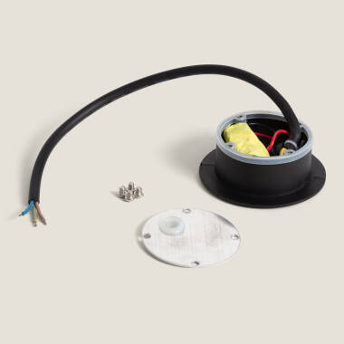 Image de Balise Extérieure LED Murale 3W Encastrable Ronde Segre