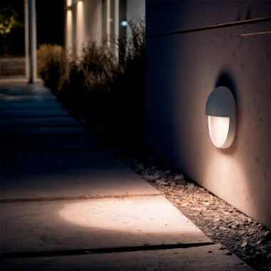 Obrázek Venkovní Nástěnné LED Svítidlo 3W Kruhové Povrchová Instalace Jade