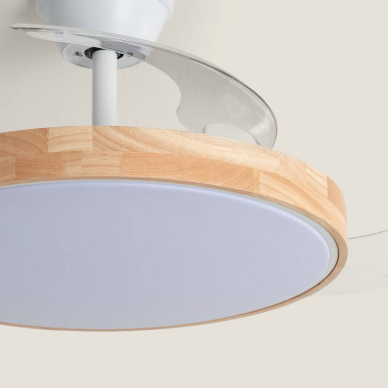 Bild von Deckenventilator mit Licht, geräuscharm, DC, einziehbare Flügel, Dari