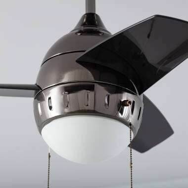 Bild von LED-Deckenventilator Schwarz 66cm Modern