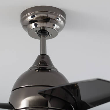 Bild von LED-Deckenventilator Schwarz 66cm Modern