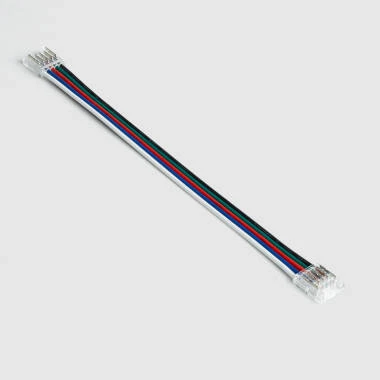 Connecteur pour Ruban LED 24V RGBW SMD Largeur 10mm IP20 Double avec Câble
