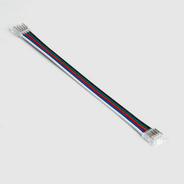 Connettore per Striscia LED 24V RGBW SMD Larghezza 10mm IP20 Doppio con Cavo