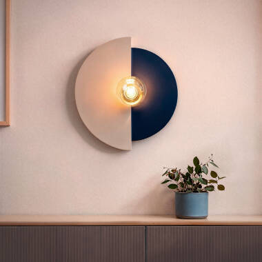 Wandleuchte aus Metall und Aluminium Dolena