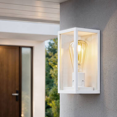 Wandleuchte Aussen Aluminium und Glas Atrium