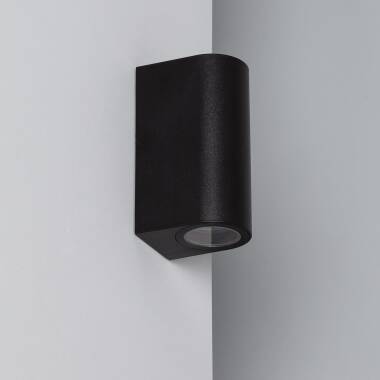 Image of Black Gala Double-Sided Outdoor LED Wall Light