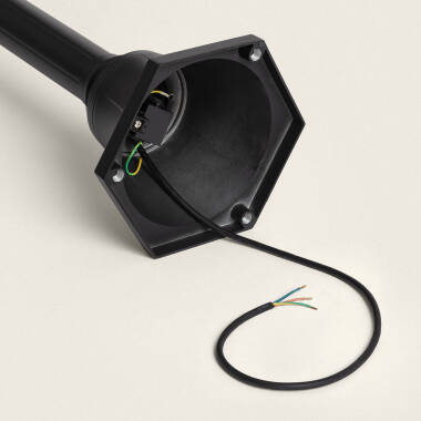 Bild von Wegeleuchte Aussen Oberfläche Fuss 185cm Schwarz Traditionell