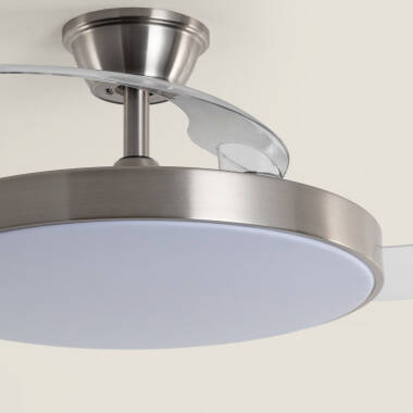 Image de Ventilateur de Plafond avec Lumière Silencieux DC Pales Rétractables Tori