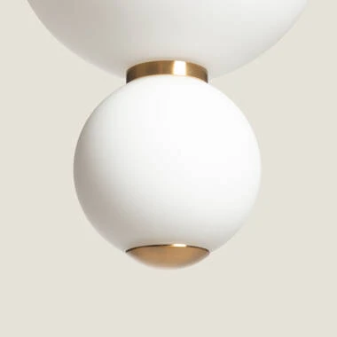 Bild von Pendelleuchte LED 10W Metall und Glas Slim Atira