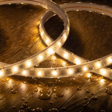 Image of 25m 24V DC Outdoor Solar LED Strip SMD2835 60LED/m 12mm Wide Cut at Every 100cm IP65