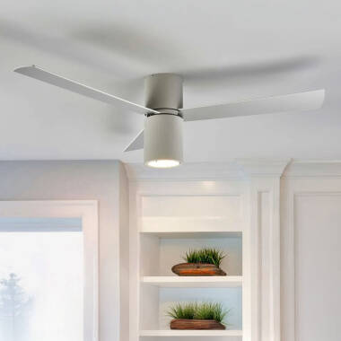 Deckenventilator Formentera Grau Wendware Rotorblätter 132cm DC-Motor LEDS-C4 30-4393-CF-M1