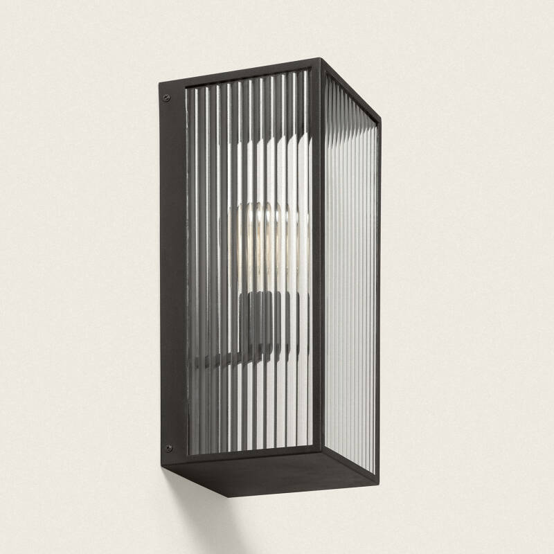 Image of Big Taiga Outdoor Metal & Glass Wall Lamp 