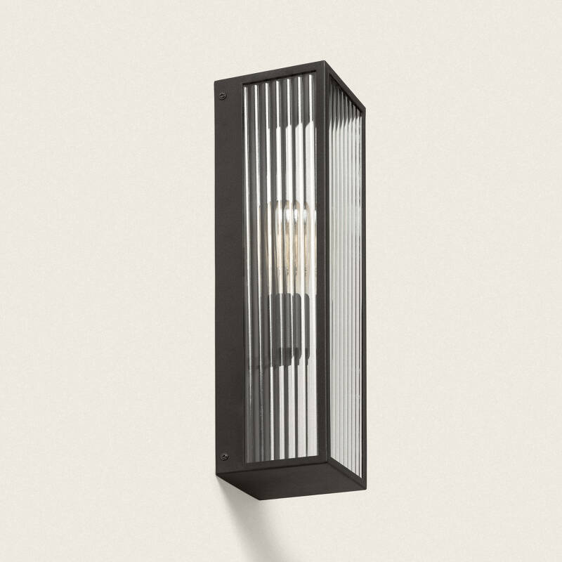 Image of Taiga Outdoor Metal & Glass Wall Lamp 
