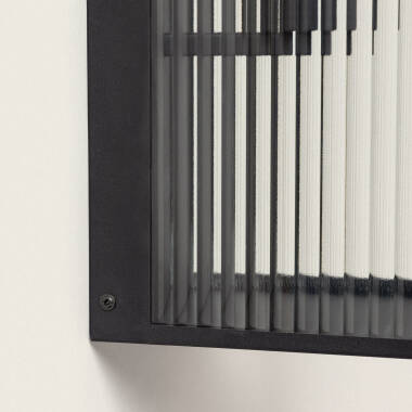 Image of Taiga Outdoor Metal & Glass Wall Lamp 