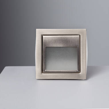 Image of Larry 1.5W Steel Recessed LED Wall Light