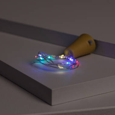 Bild von LED-Girlande Solar Aussen Draht für Flaschen