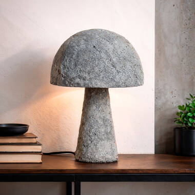 Obrázek Stolní Lampa ze Světlého Cementu Besnica