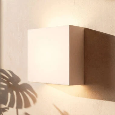 Applique da Parete LED 7W Gesso iIluminazione Doppia Luce Esmeralda