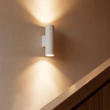 Wandlamp van Gips Dubbelzijdige Verlichting Alejandrita