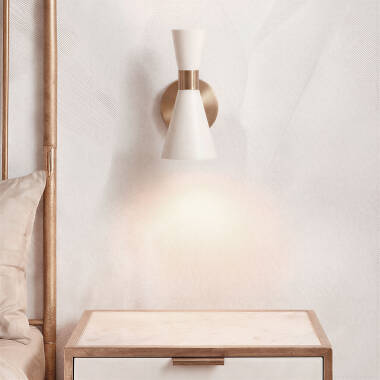 Wandleuchte Metall White Jigger